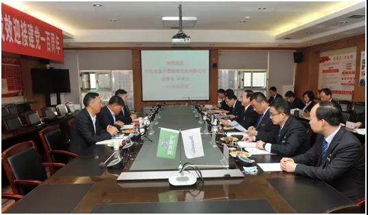 阿拉善盟沪蒙能源实业有限公司董事长林孝仁一行来yl23411永利座谈互换